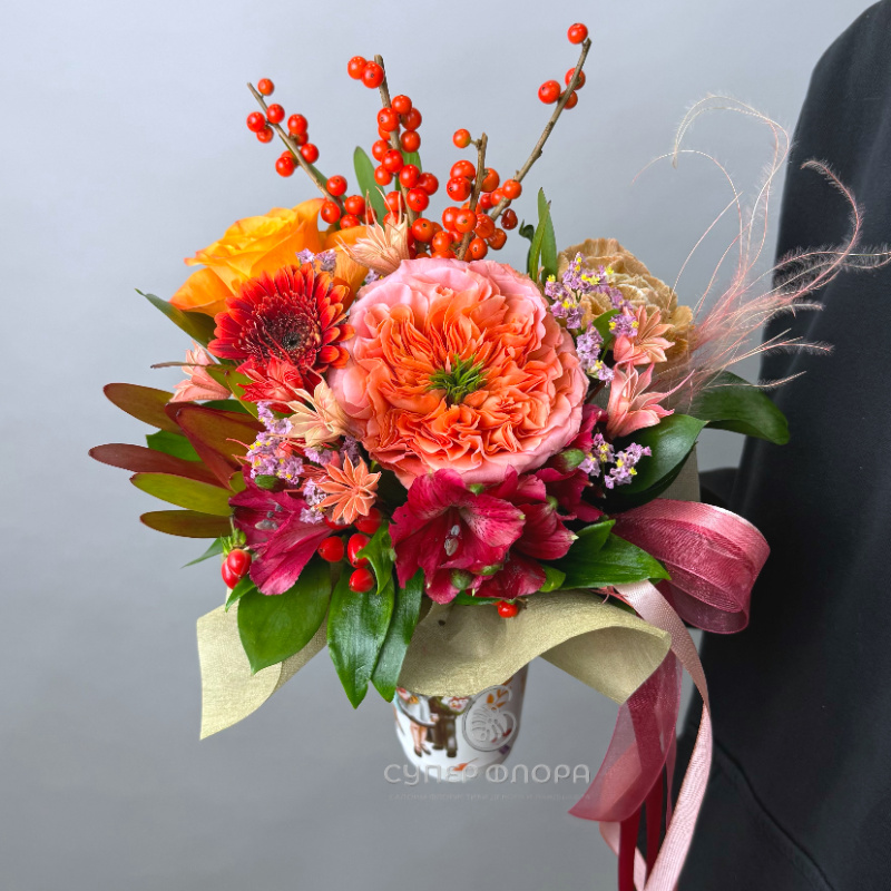 Цветы в стаканчике «Аврора»