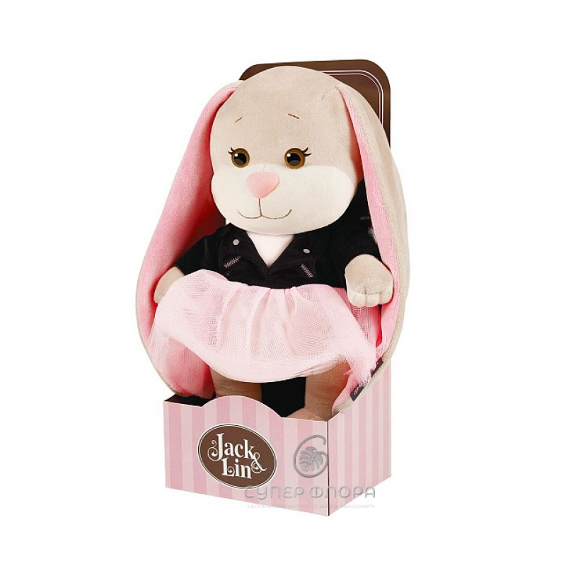 Зайка &laquo;Лин&raquo; в чёрной куртке