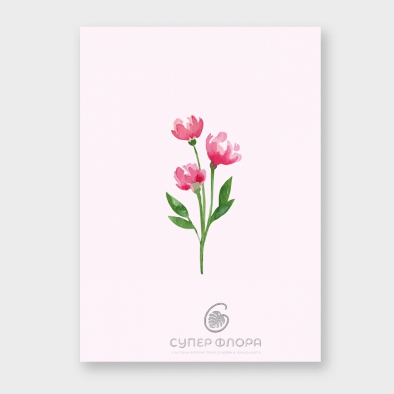 Мини-карточка &laquo;Цветок&raquo;