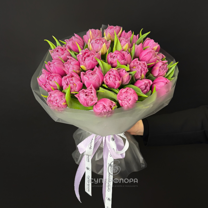 Букет из тюльпанов &laquo;Офелия&raquo;